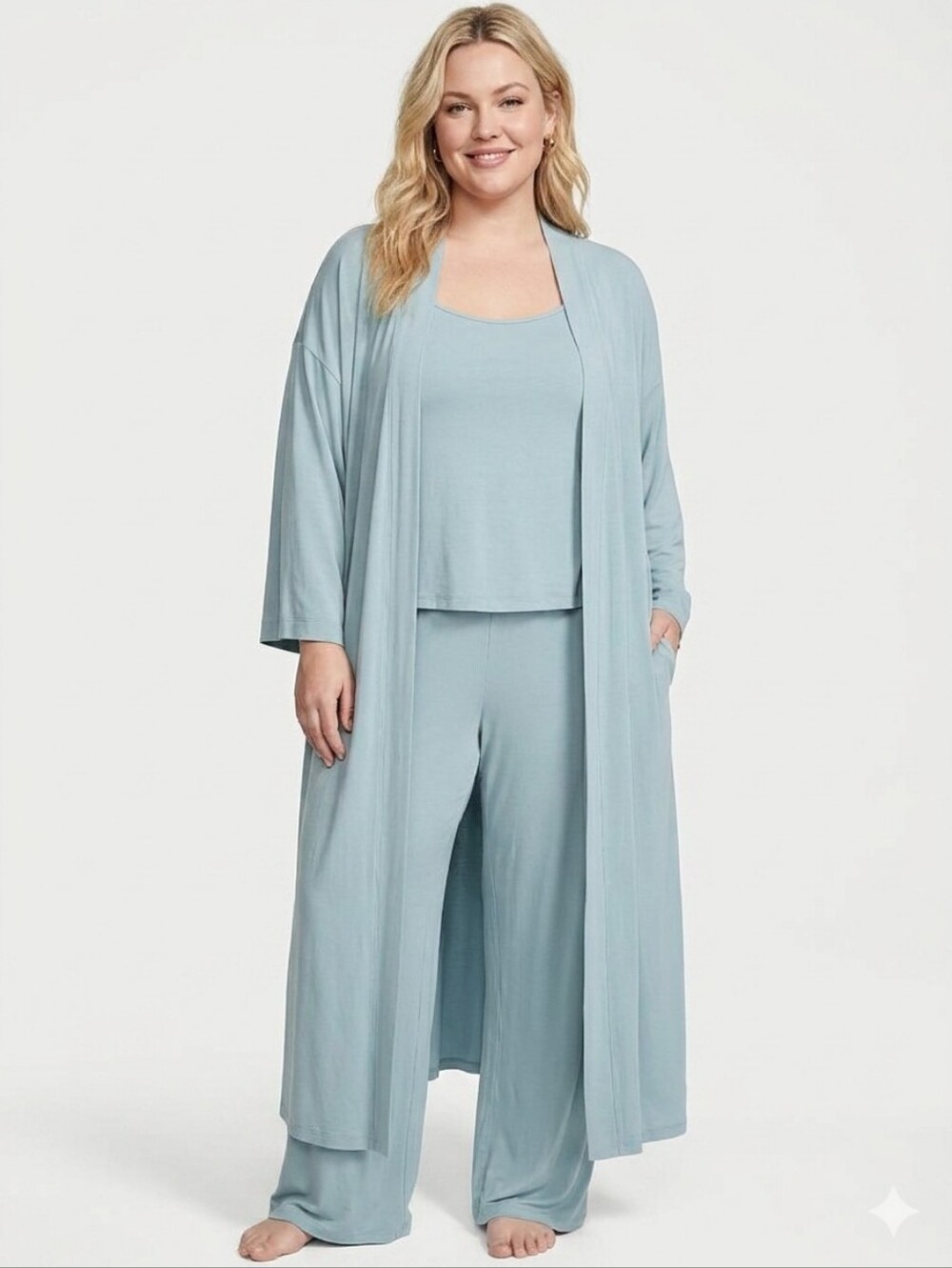 Victoria’s Secret SoSoft Modal 3-Piece Lounge Set - Light Seafoam - XL / XXL
